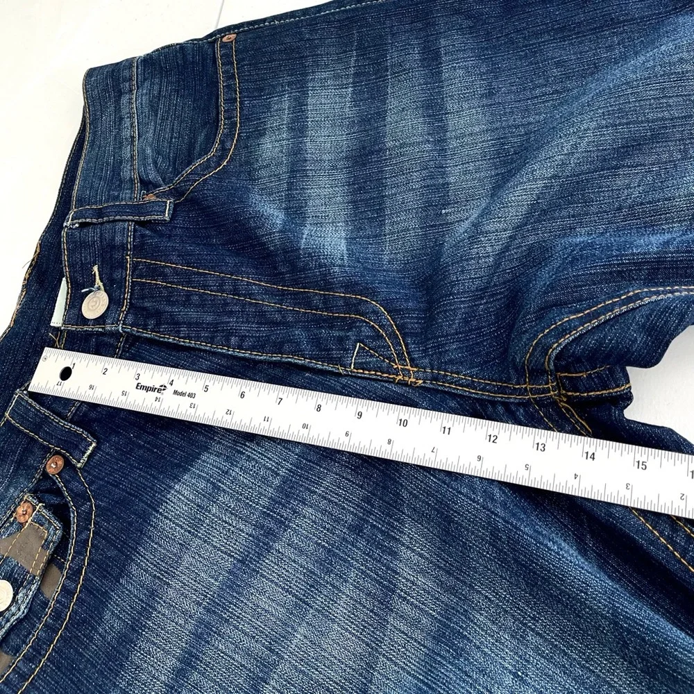 True‎ Religion Joey Jeans Men’s 38 Blue Relaxed Straight Leg Distressed Denim